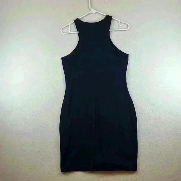 Express Dress Navy Women’s Size M Knit Dress with Aztec Sequin Embellishment - Picture 3 of 9